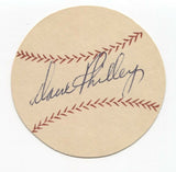 Dave Philley Signed Paper Baseball Autograph Signature Philadelphia Athletics