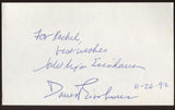 David Eisenhower and Julie Nixon Signed Index Card Autographed Signatures