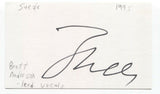 Suede - Brett Anderson Signed 3x5 Index Card Autographed Signature