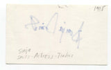 Sonja Smits Signed 3x5 Index Card Autograph Signature Actor Street Legal