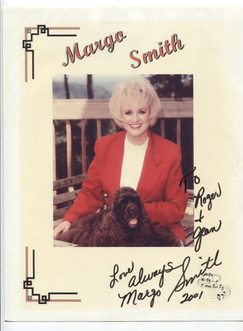 Margo Smith Signed 8x10 Inch Photo Autographed Signature Country Singer