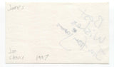 James - Jim Glennie Signed 3x5 Index Card Autographed Signature Band