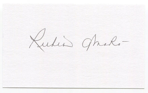 Ruben Amaro Sr. Signed 3x5 Index Card Autographed Signature St. Louis Cardinals