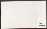 Sam Donaldson Signed Index Card Signature Vintage Autograph AUTO 