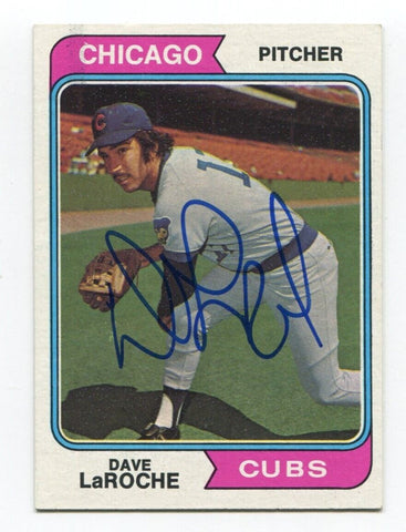 1974 Topps Dave LaRoche Signed Baseball Card Autographed AUTO #502