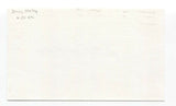 Jerry Staley Signed 3x5 Index Card Baseball Autographed Signature Cardinals