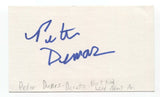 Peter Dumas Signed 3x5 Index Card Autographed Signature Film Director