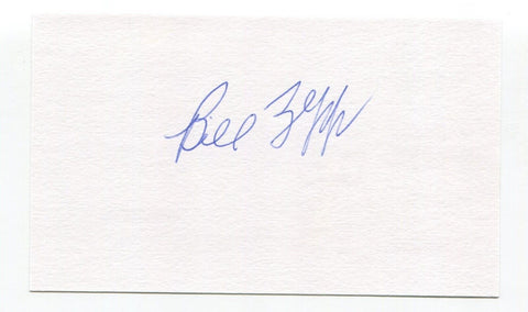 Bill Zepp Signed 3x5 Index Card Autographed Baseball MLB Minnesota Twins