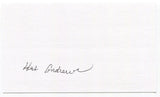 Hub Andrews Signed 3x5 Index Card Autographed New York Giants Debut 1947