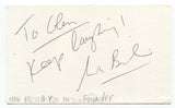Mark Breslin Signed 3x5 Index Card Autographed Signature Actor Yuk Yuk Founder
