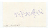 Mark Woodforde Signed 3x5 Index Card Autographed Tennis Signature