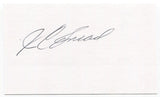 J.C. Snead Signed 3x5 Index Card Autographed PGA Golf Golfer