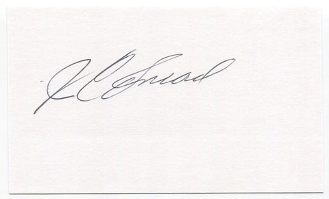 J.C. Snead Signed 3x5 Index Card Autographed PGA Golf Golfer