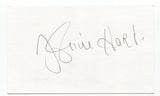 Josephine Hart Signed 3x5 Index Card Autographed Signature Author Damage