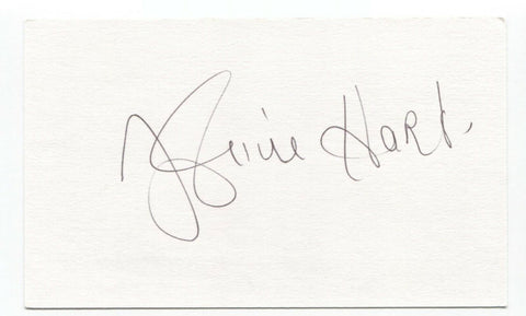 Josephine Hart Signed 3x5 Index Card Autographed Signature Author Damage