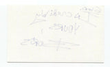 Boris Cherniak Signed 3x5 Index Card Autographed Hypnotist The Incredible Boris