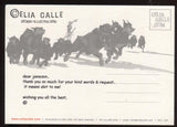 Celia Calle Signed Post Card Autographed Signature Comic Artist 