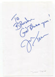 John Tesh Signed Album Page Vintage Autographed Signature Actor