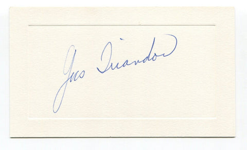 Gus Triandos Signed Card Autograph MLB Baseball Roger Harris Collection