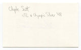 Clyde Scott Signed 3x5 Index Card Autographed NFL Football Philadelphia Eagles