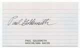 Paul Goldsmith Signed 3x5 Index Card Autographed Signature NASCAR Race Driving