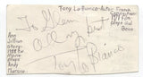 Tony Lo Bianco Signed 3x5 Index Card Autographed Signature French Connection