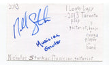 Nicholas Stankus Signed 3x5 Index Card Autographed I Love Lucy Play Musician