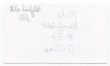 Mike Reinfeldt Signed 3x5 Index Card Autographed NFL Football Houston Oilers