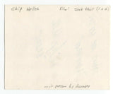 Chip Heller Signed 4x5 Index Card Autographed Signature Star Trek TNG