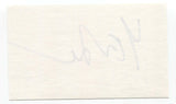 Yevgeny Yevtushenko Signed 3x5 Index Card Autographed Signature Author