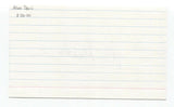 Alvin Davis Signed 3x5 Index Card Baseball Autographed Seattle Mariners
