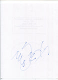 Bill Cosby Signed Page Autographed Signature Actor Comedian The Cosby Show