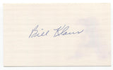 Bill Klaus Signed 3x5 Index Card Baseball Autographed Boston Braves