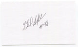 Gerald Alexander Signed 3x5 Index Card Autograph Signature Texas Rangers 