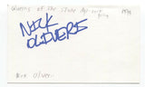 Queens of the Stone Age - Nick Oliveri Signed 3x5 Index Card Autographed Kyuss