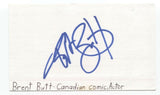 Brent Butt Signed 3x5 Index Card Autograph Signature Actor Comedian