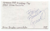 Brian Bradley Signed 3x5 Index Card Autographed Comedian Comic Actor