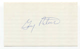 Gary Peters Signed 3x5 Index Card Baseball Autographed Signature