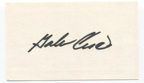 Galen Cisco Signed 3x5 Index Card Baseball Autographed Signature