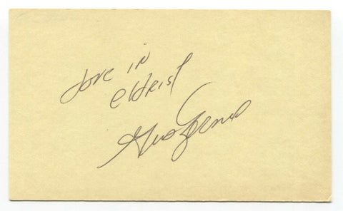 Gus Zernial Signed 3x5 Index Card Baseball Autographed Signature