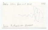 Danko Jones Band - Damon Richardson Signed 3x5 Index Card Autographed Signature