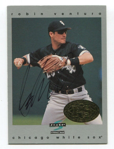 1997 Score Premium Stock Robin Ventura Signed MLB Autographed AUTO Card #180