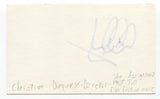Christian Duguay Signed 3x5 Index Card Autographed Signature Film Director