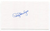 Rocky Bridges Signed 3x5 Index Card Autographed Baseball 1951 Brooklyn Dodgers