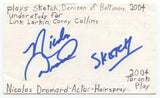 Nicolas Dromard Signed 3x5 Index Card Autographed Actor Wicked Mary Poppins