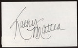 Kathy Mattea Signed Index Card  Autographed Signature AUTO From 1992