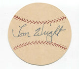 Tom Wright Signed Paper Baseball Autographed Signature 1954 Chicago White Sox