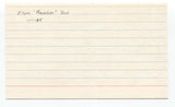 Preacher Roe Signed 3x5 Index Card Baseball Autographed Signature