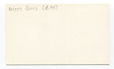 Nippy Jones Signed Index Card Autographed Baseball 1948 Cleveland Indians