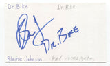 Dr. Bike - Blaine Johnson Signed 3x5 Index Card Autographed Signature